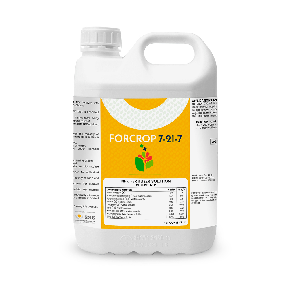 Forcrop 7-21-7 - Productos - FORCROP - SAS